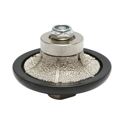 Gyémánt félgyémántvágó B15, D65mm, sugár 15mm, menet M14 gránit élekhez Breckner Germany
