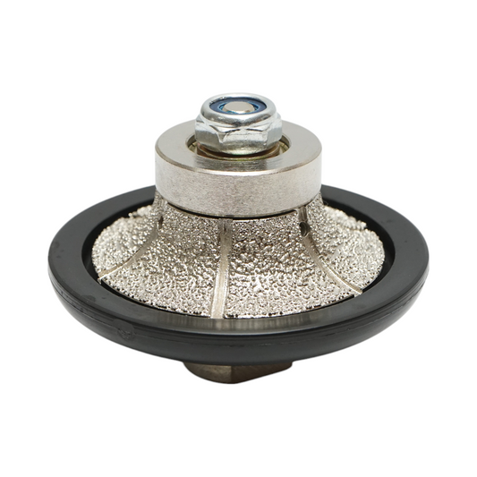 Gyémánt félgyémántvágó B15, D65mm, sugár 15mm, menet M14 gránit élekhez Breckner Germany