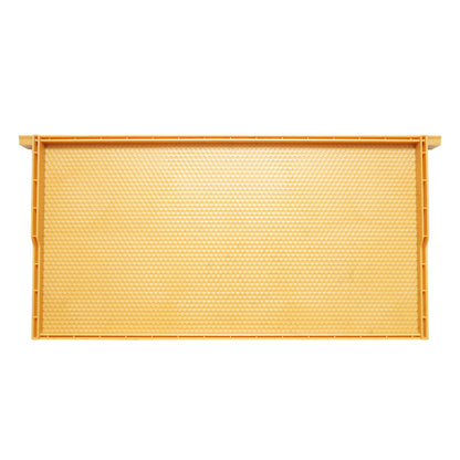 Sárga műanyag kaptárkeret 483x448x232mm