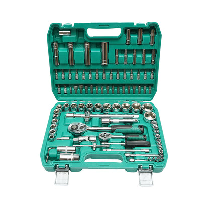 Combinációs kulcskészlet, csővázas, fix, torx, racsnis meghajtású 94 darab Breckner Germany