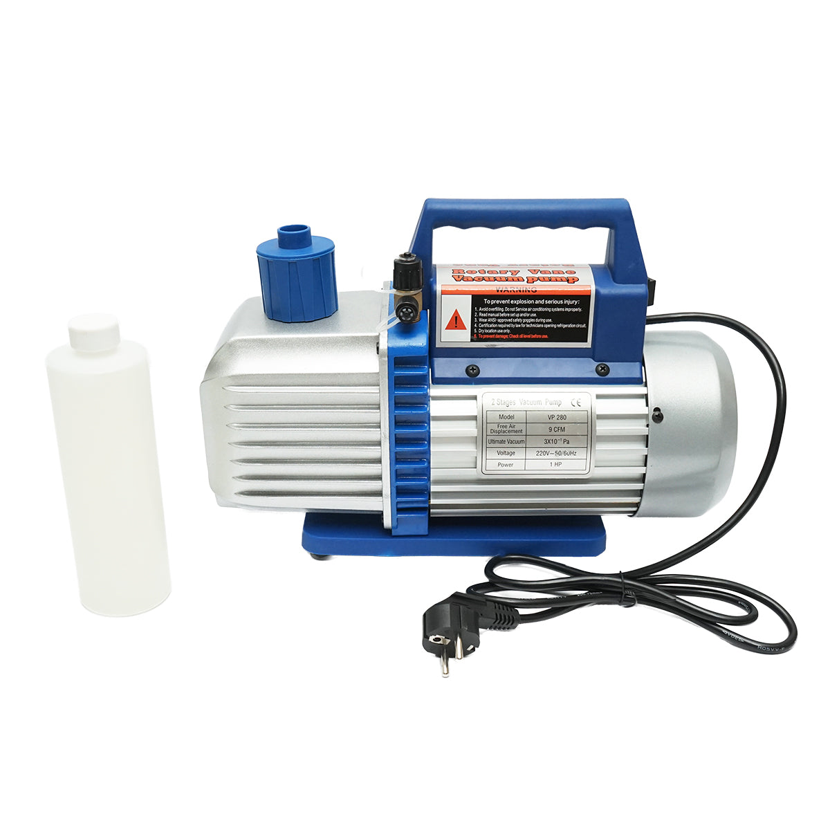 Vákuumszivattyú, vákuum 220V, 1 HP hűtőberendezésekhez 226l/min