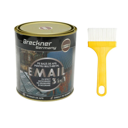 Breckner Germany 3 az 1-ben rozsdagátló email festék imperial vörös fémhez 750g, közvetlenül a rozsdára, vízalapú