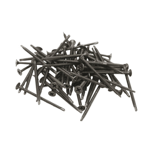Önfúró gipszkarton csavar 3,5x55mm. 500 db/doboz foszfátozott acélból, vízbe fojtott fejjel.