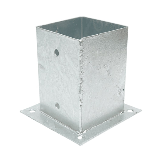 Négyszögletes tartóoszlop 101x101x150mm, vastagság 2mm, horganyzott acél