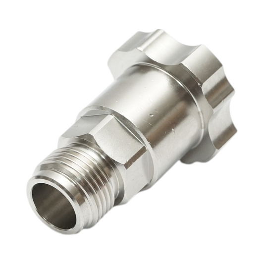 DeVilbiss festékszóró csatlakozó M16x1.5mm rozsdamentes acélból