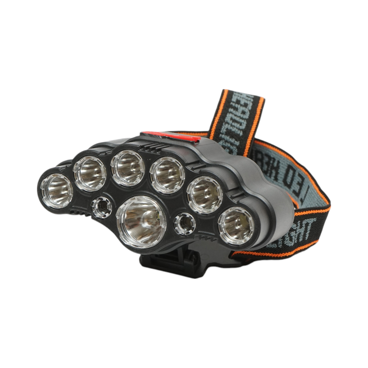 Fejlámpa 9 LED-del, 4 világítási móddal, USB újratölthető