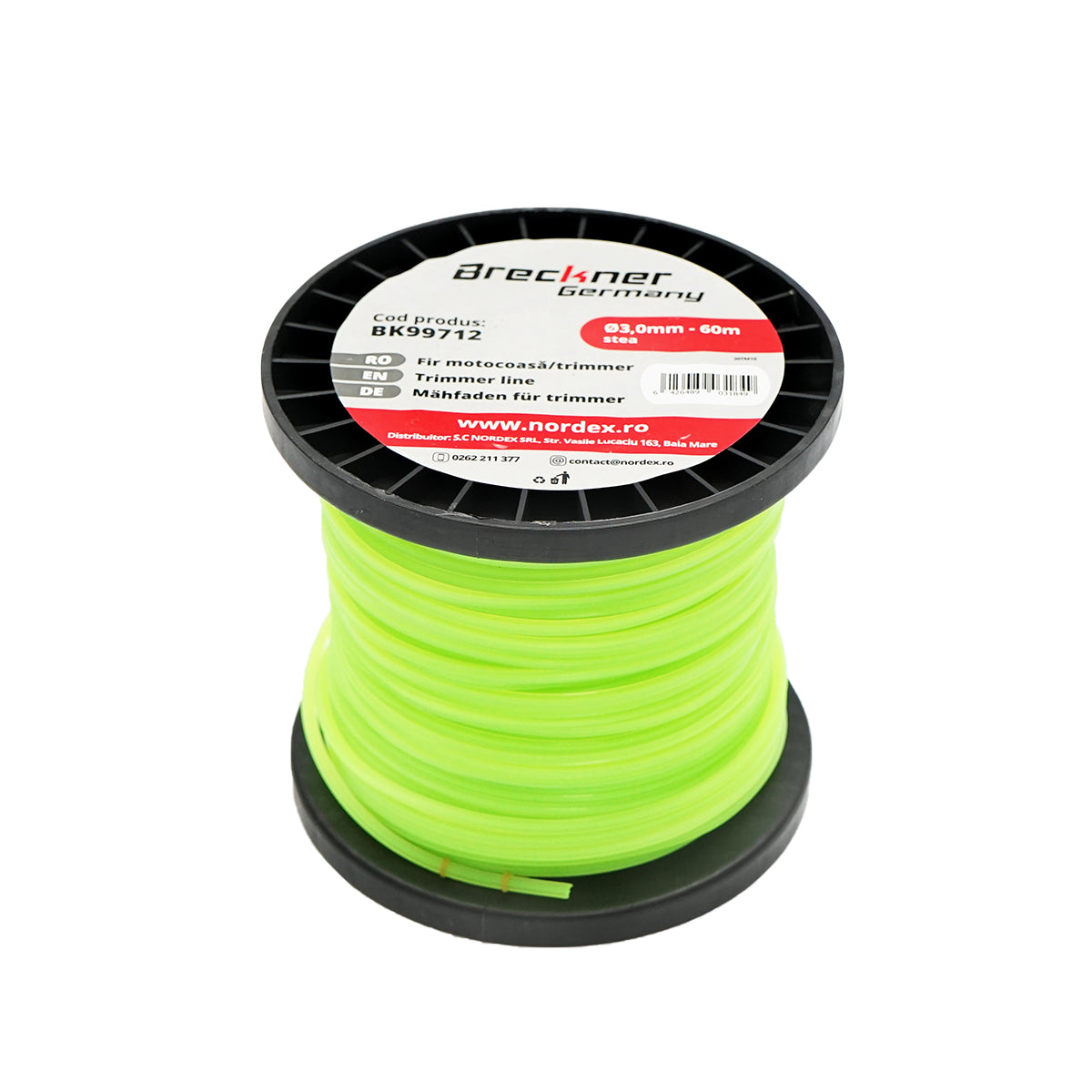 Fűkasza damil, csillag 3 mm x 60 m Breckner Germany