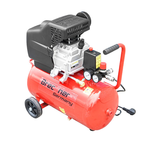 Kompresszor 24L légkompresszor teljesítmény 1.5kW/2CP maximális nyomás 8 Bar, szívólevegő térfogat 184L Breckner Germany