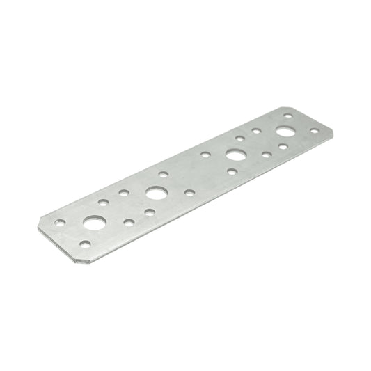 Lapos illesztési elem 180x40mm, vastagság 2,5mm, horganyzott acélból