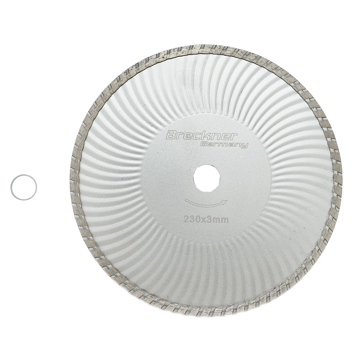 Folyamatos gyémánttárcsa 230x3mm nedves/száraz vágáshoz betonhoz és kerámiához Breckner Germany