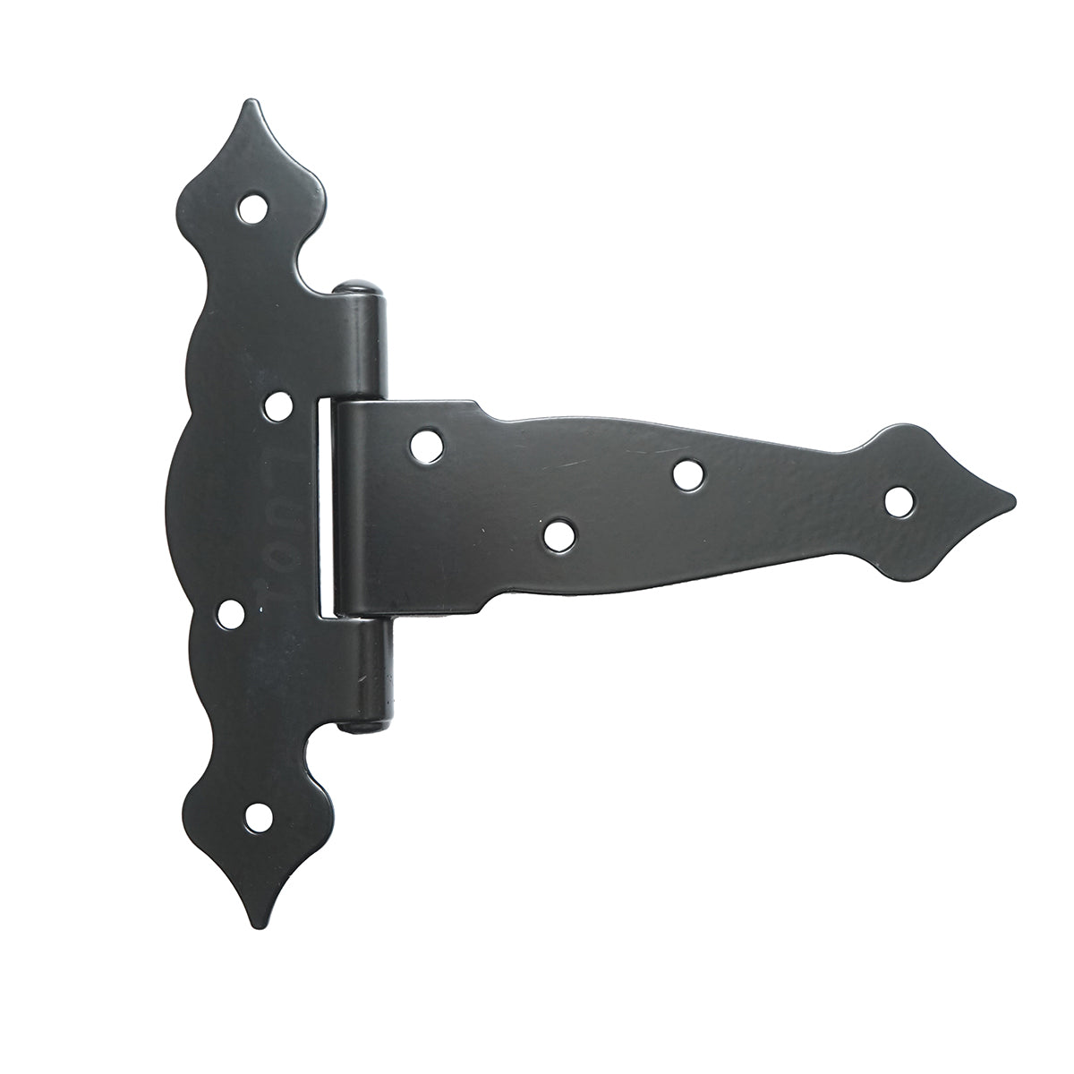 Dekoratív fekete zsanér T6, 160mm
