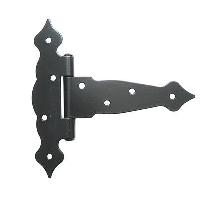 Dekoratív fekete zsanér T6, 160mm