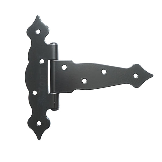 Dekoratív fekete zsanér T6, 160mm