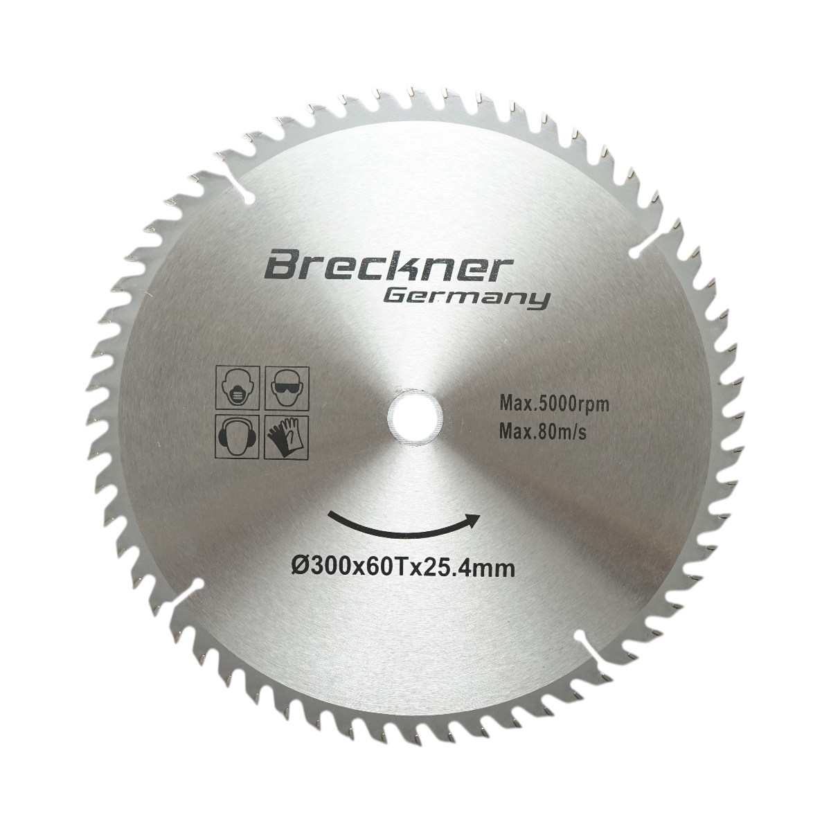 Kör alakú tárcsa fához 300x25.4mm, max. sebesség 5000rpm, 60 fog, ipari Crownman