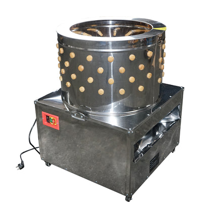 Rozsdamentes acél koppasztó gép, csirke pucoló 2200W, 220V max kapacitás 6 madár, 157 ujj, 240 r/min IP68