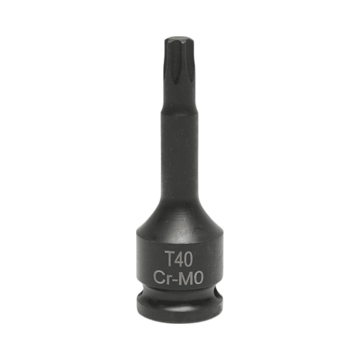 T40 torx ütőcsavarkulcs, 60 mm, 3/8 négyzetes Cr-Mo
