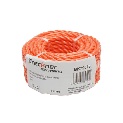 PP sodrott zsineg narancssárga 6mmx10m Breckner Germany