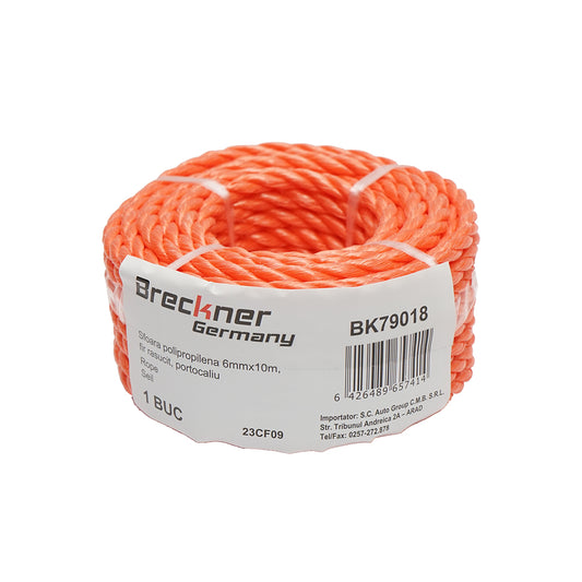 PP sodrott zsineg narancssárga 6mmx10m Breckner Germany