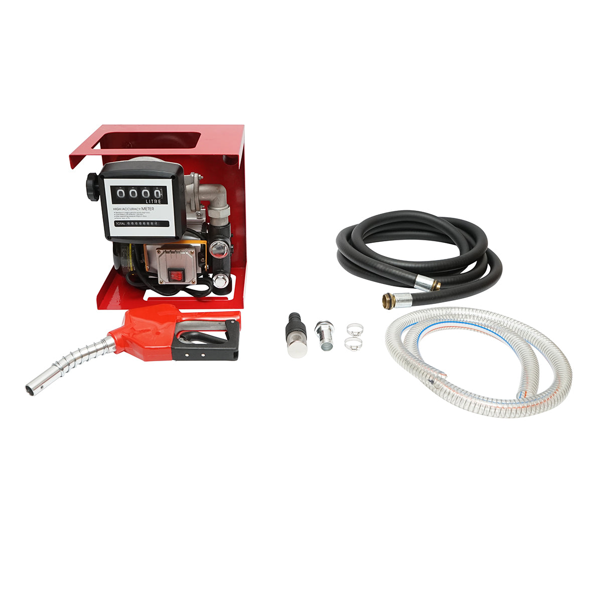 Dízel szállítószivattyú 220V 550W Breckner Breckner Breckner Dízel szállítószivattyú 220V 550W Áramlási sebesség 60L/min. (Készlet mérővel, szívótömlővel 1,5M, átemelőtömlővel 4M, pisztollyal)