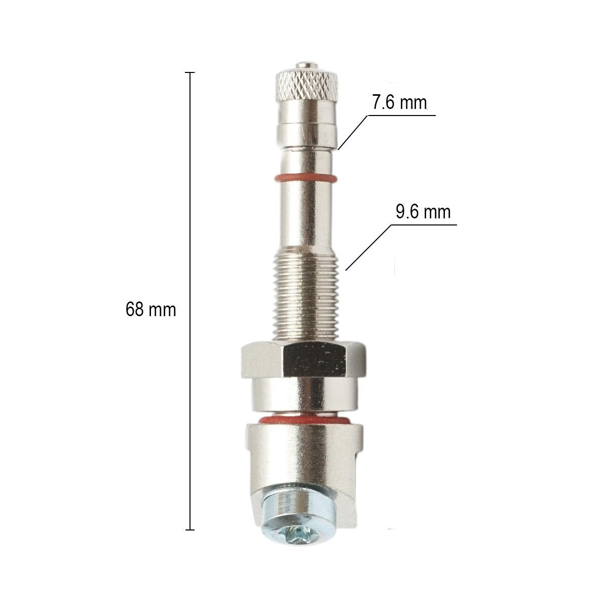 Valva kerék teherautó tubeless fém 68mm TPMS szenzor kompatibilis