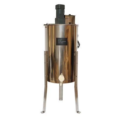 Elektromos méhészeti centrifuga, pörgetőgép 120W 220V, rozsdamentes acél mézkiszedő 3 kerettel