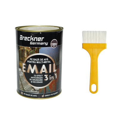 Breckner Germany 3 az 1-ben rozsdagátló zománc festék csokoládébarna matt fém 2kg, közvetlenül a rozsdára, vízalapú