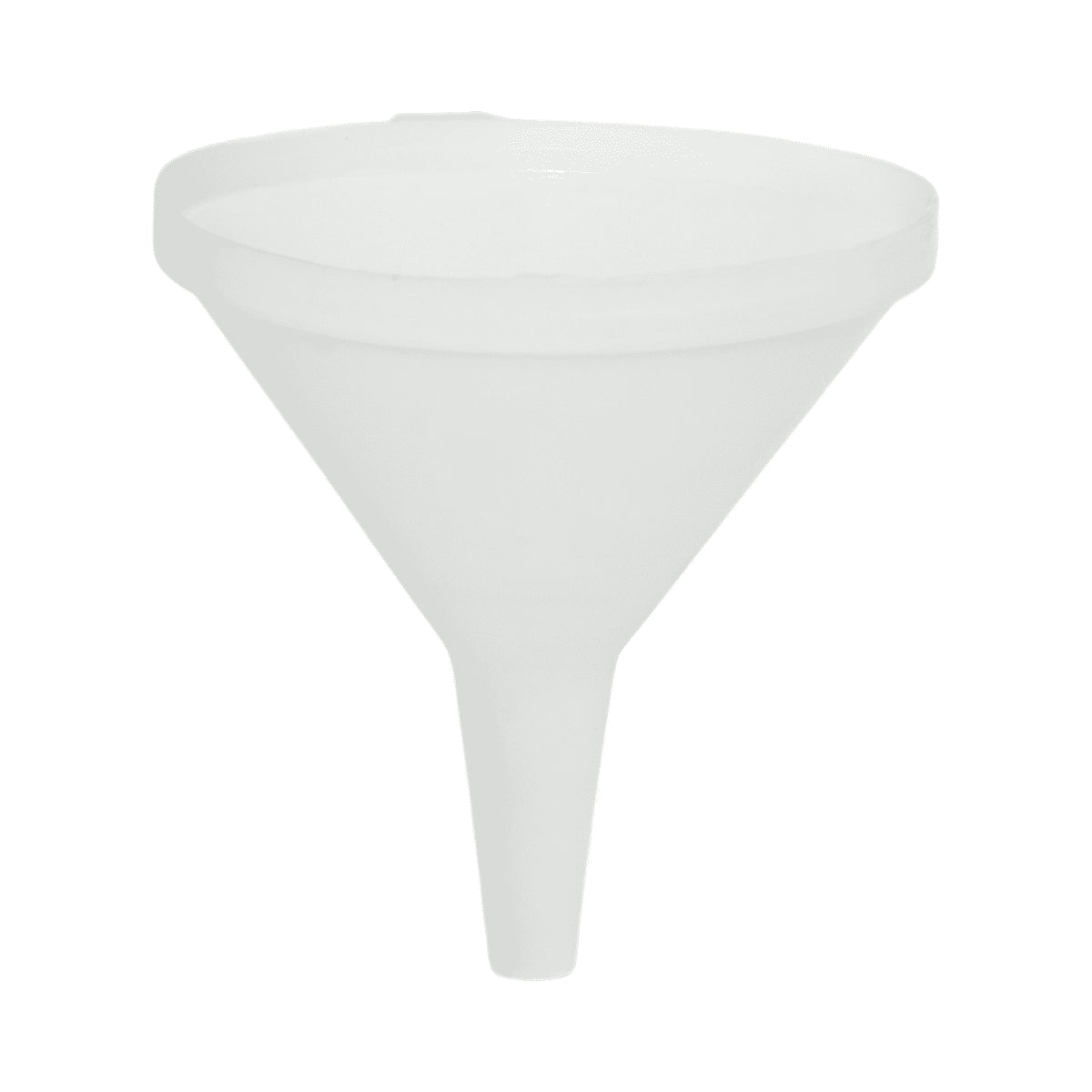 Műanyag tölcsér 120 mm alba