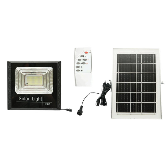 LED reflektor 60 W, 6500 K, 6 W-os napelemmel, 5000 mAh akkumulátorral és távirányítóval, IP67, Breckner Germany