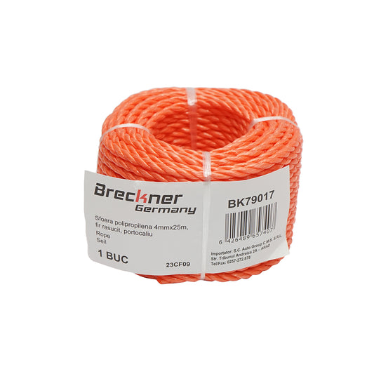 PP sodrott PP zsineg narancssárga 4mmx25m Breckner Germany