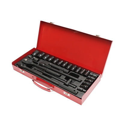 Csőkulcskészlet 1/2, racsnis meghajtó 24 darab Breckner Germany