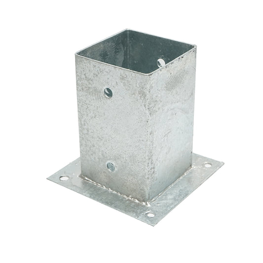 91x91x150mm-es négyszögletes oszlop tartója, horganyzott acélból