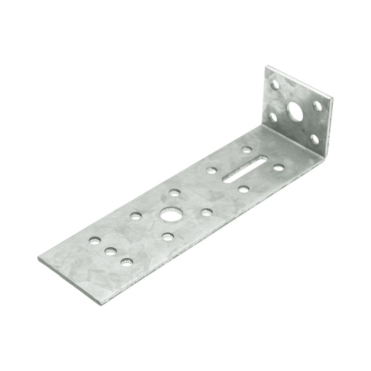 Összekötő zár 145x35x40mm, vastagság 2,5mm, horganyzott acélból