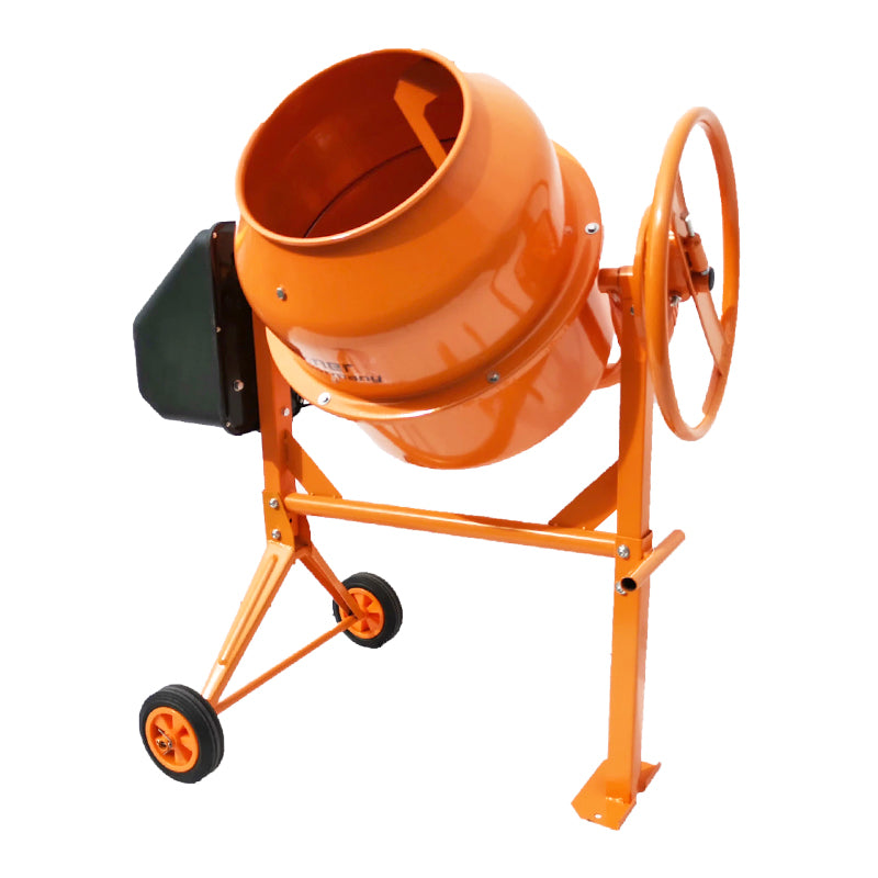 Betonkeverő 450W, tartály térfogata 120L, öntöttvas fogaskerék és korona, 44Kg Breckner Germany