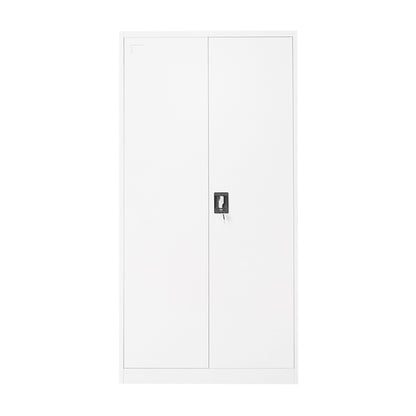 Breckner Germany fém szekrény 1800x900x400mm 2 biztosított ajtóval, 4 polc, szürke