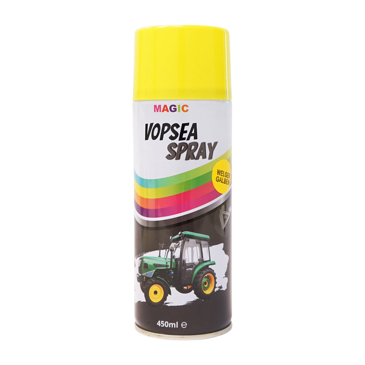 Professzionális Welger sárga gyorsan száradó autófesték spray 450ml MAGIC