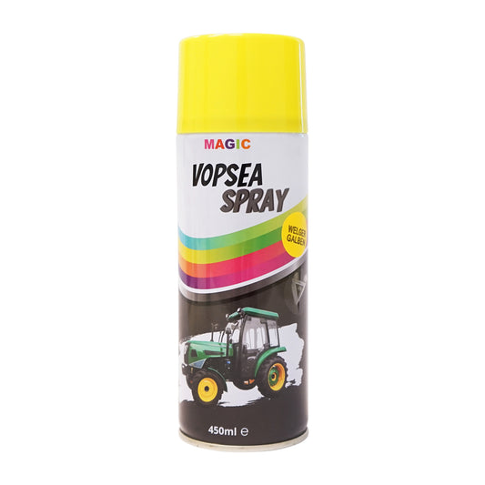 Professzionális Welger sárga gyorsan száradó autófesték spray 450ml MAGIC