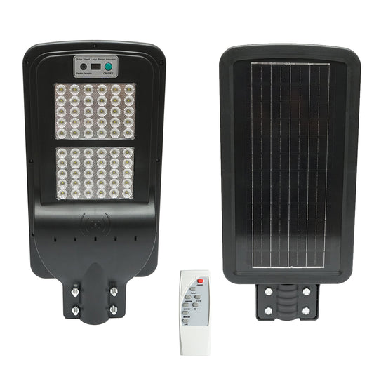 Napelemes LED utcai lámpa 60W, 6500K napelemmel, mozgásérzékelővel és IP65 oszlopra szerelhető Breckner Germany