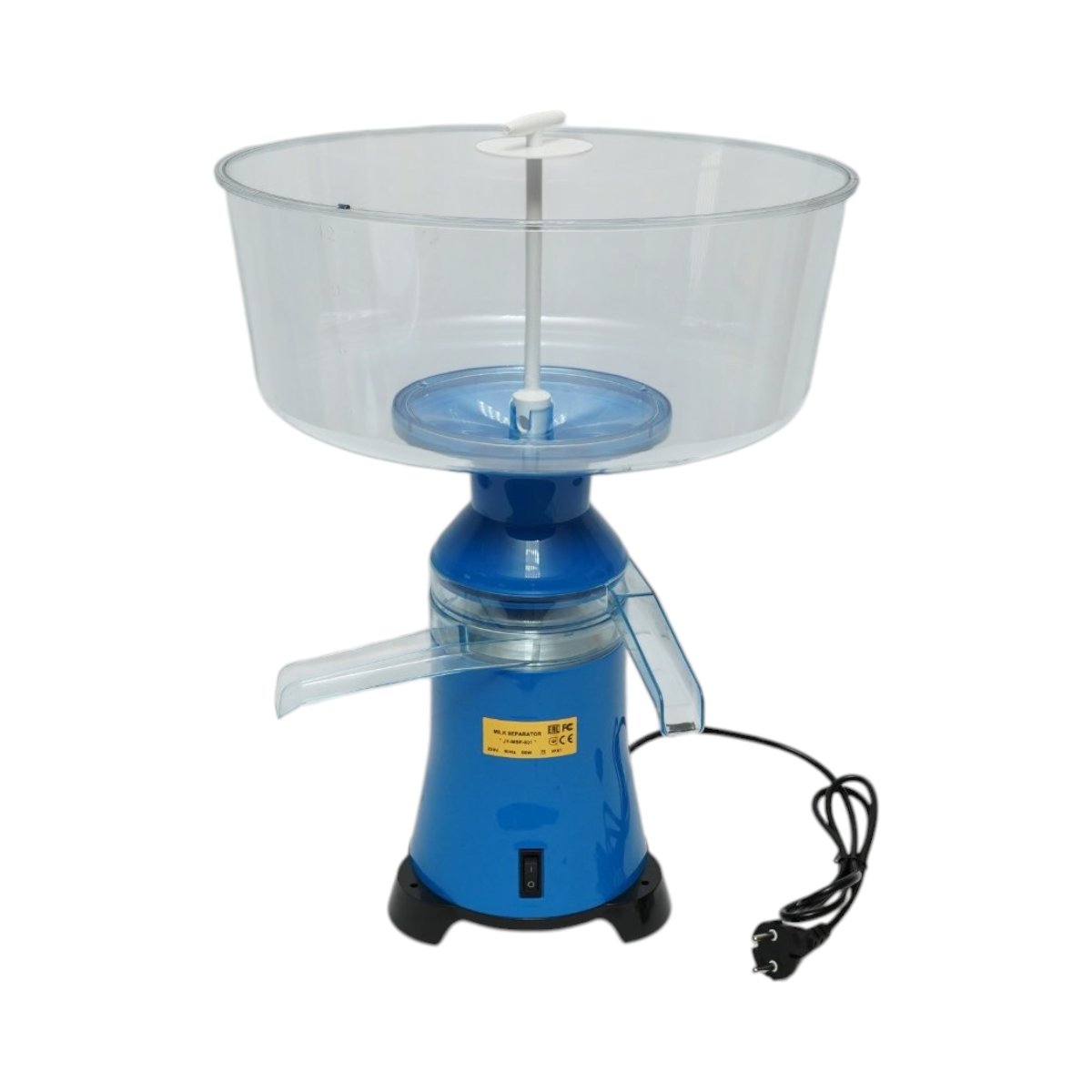 Tejszín vagy automatikus zsírtalanító separator 60W, 220V, műanyag tartály 12L, kapacitás 80 L/h