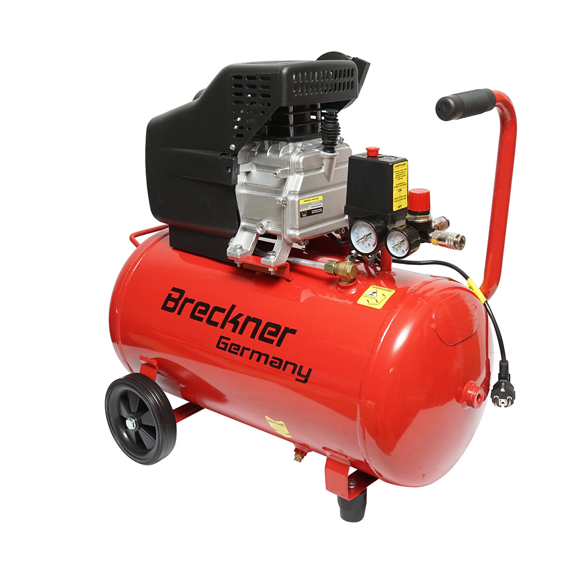 Légkompresszor 50L teljesítmény 1.5kW/2CP maximális nyomás 8 Bar, szívólevegő térfogat 184L Breckner Germany