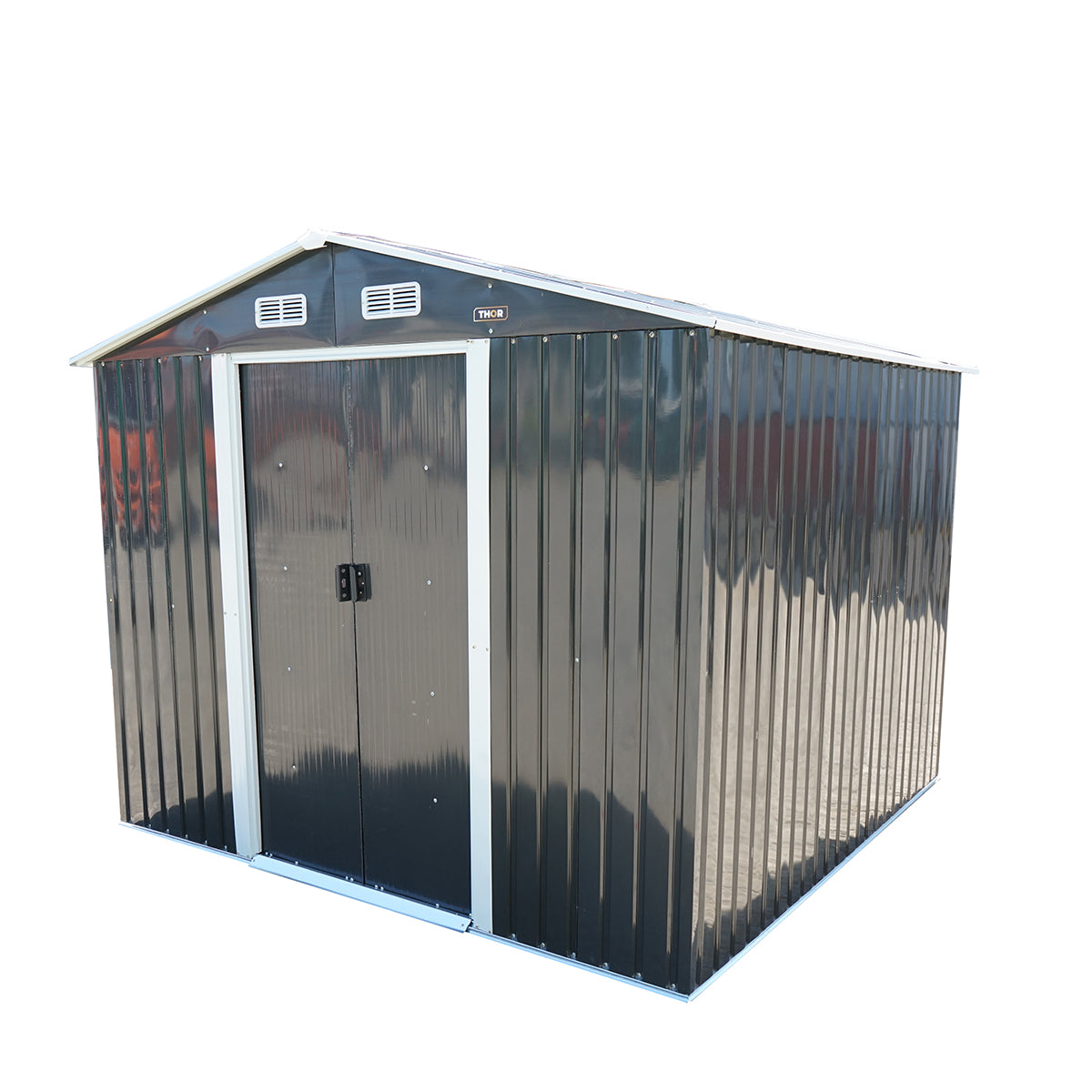 Fém kerti tároló 259x257x212cm