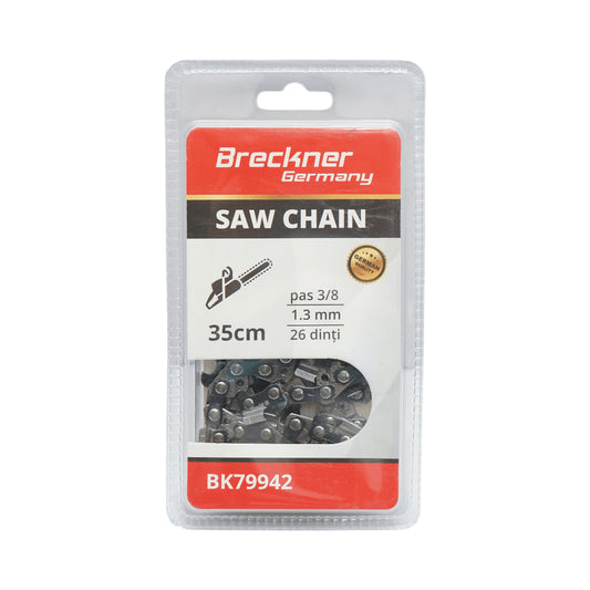 Láncfűrész lánc, 3/8 osztás, 26 fog, 1,3 mm, hosszúság 35 cm Breckner Germany