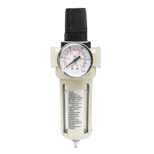 Légszűrő nyomásszabályozóval max 1 Mpa, 150 psi Hoteche