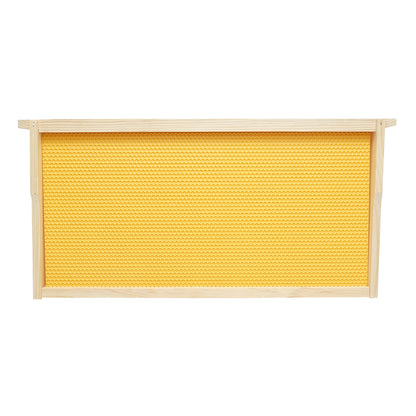 Fából készült méhkaptár keret műanyag méhsejtekkel Dadant 483x448x232mm