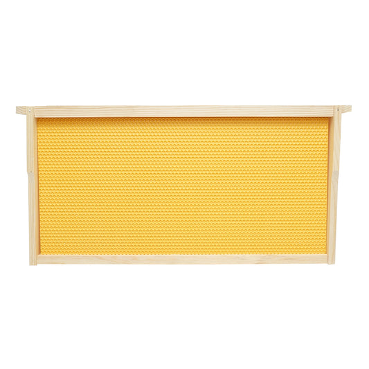 Fából készült méhkaptár keret műanyag méhsejtekkel Dadant 483x448x232mm