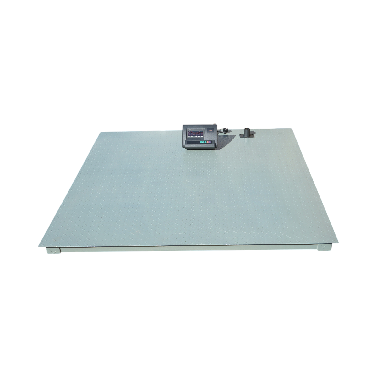 Elektronikus padlómérleg 5000kg, bordázott platform 150x150cm, 6V 4Ah akkumulátor, LED kijelző