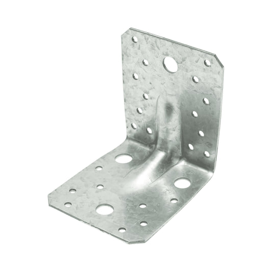 Csatlakozó bilincs erősítéssel 105x105x90mm, vastagság 2.5mm, horganyzott acélból