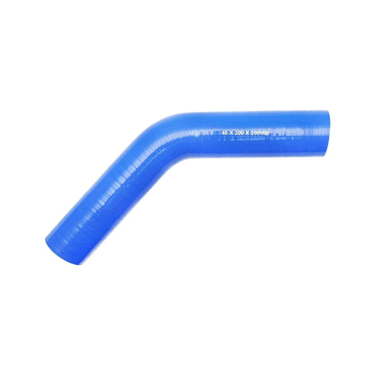 45 fokos szilikon könyökcső textilbetéttel Int. 48x200x200mm