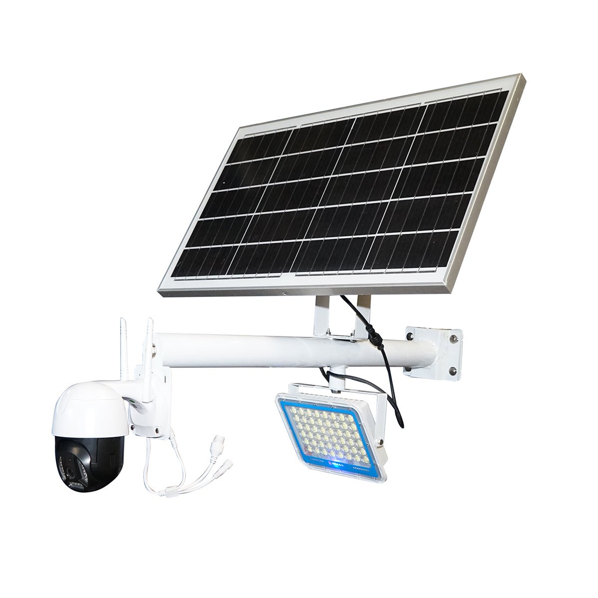 200 W-os LED-lámpa 50 W-os napelemmel és WIFI megfigyelő kamerával Breckner Germany