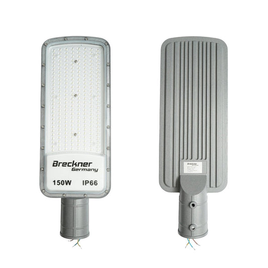 LED közúti világítólámpa 150W, 100-265V, 6500K, 16500lm oszlopra szerelhető 485x170x25mm IP66 Breckner Germany