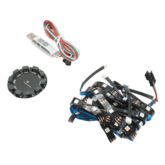 LED szalag tűzijáték modell 11x0.5+1x1m 5V, USB, bluetooth, hangvezérlés, RGB+IC alkalmazás Breckner Germany